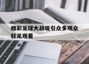 cq9电子在线注册-精彩足球大战吸引众多观众驻足观看
